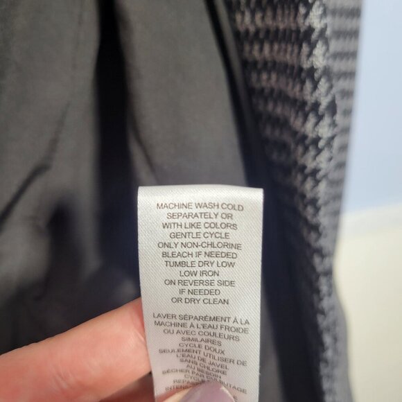 Truth by Republic 3X Light Gray Black Houndstooth One Button Longsleeve Blazer - Picture 12 of 12